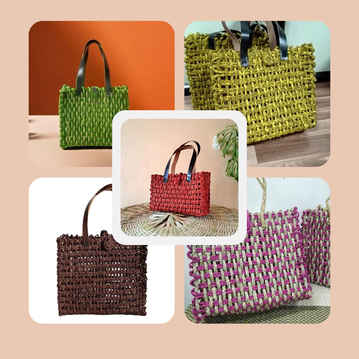 Sabai Grass Mesh Tote Bag