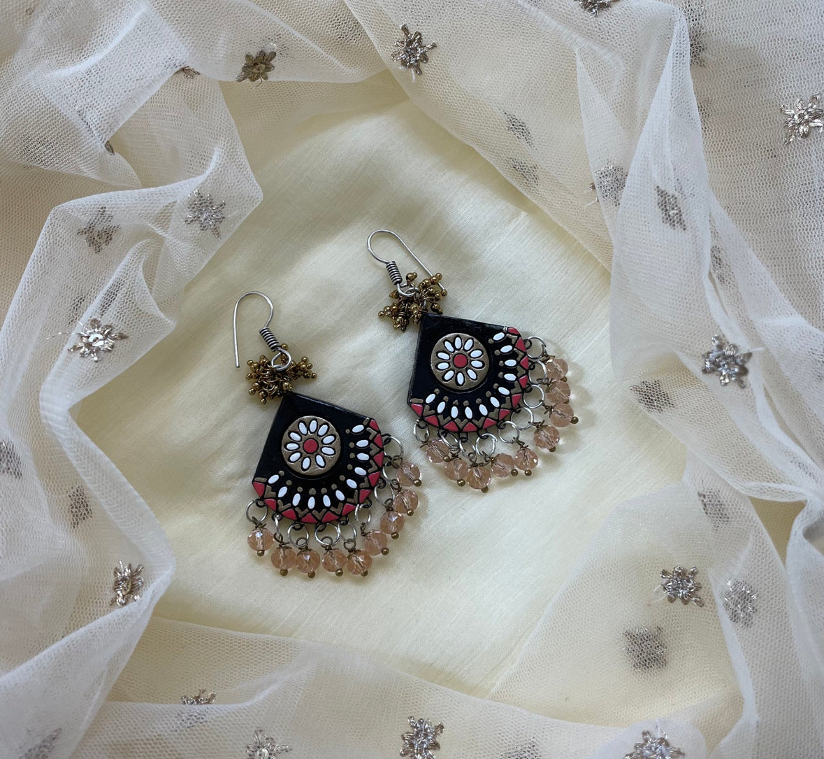 Chic Terracota Mandala Earrings
