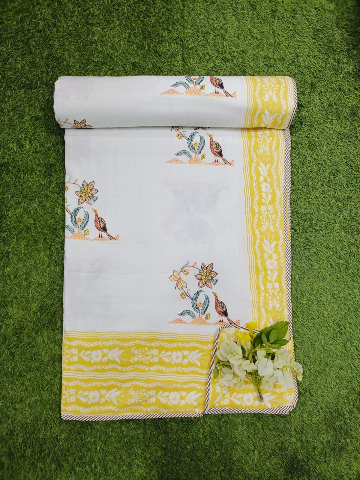 Hand Block Reversible Double Bed Dohar