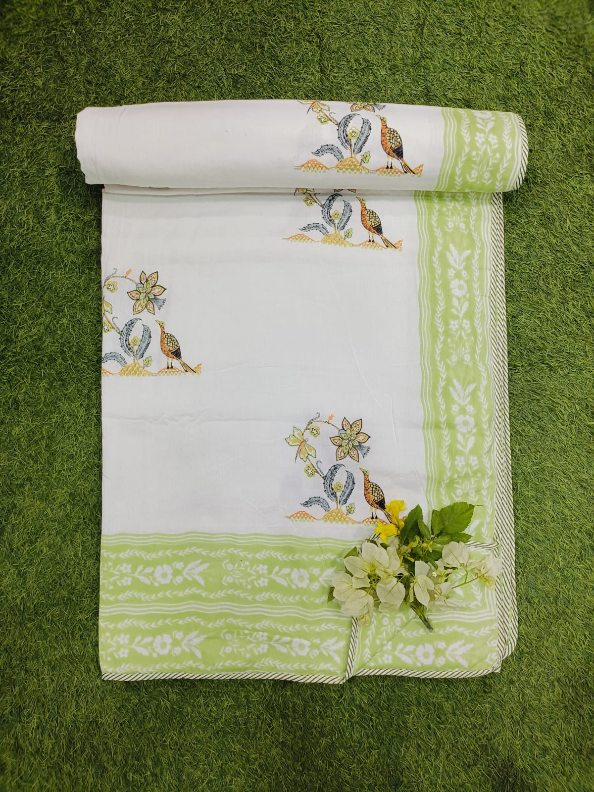 Hand Block Reversible Double Bed Dohar