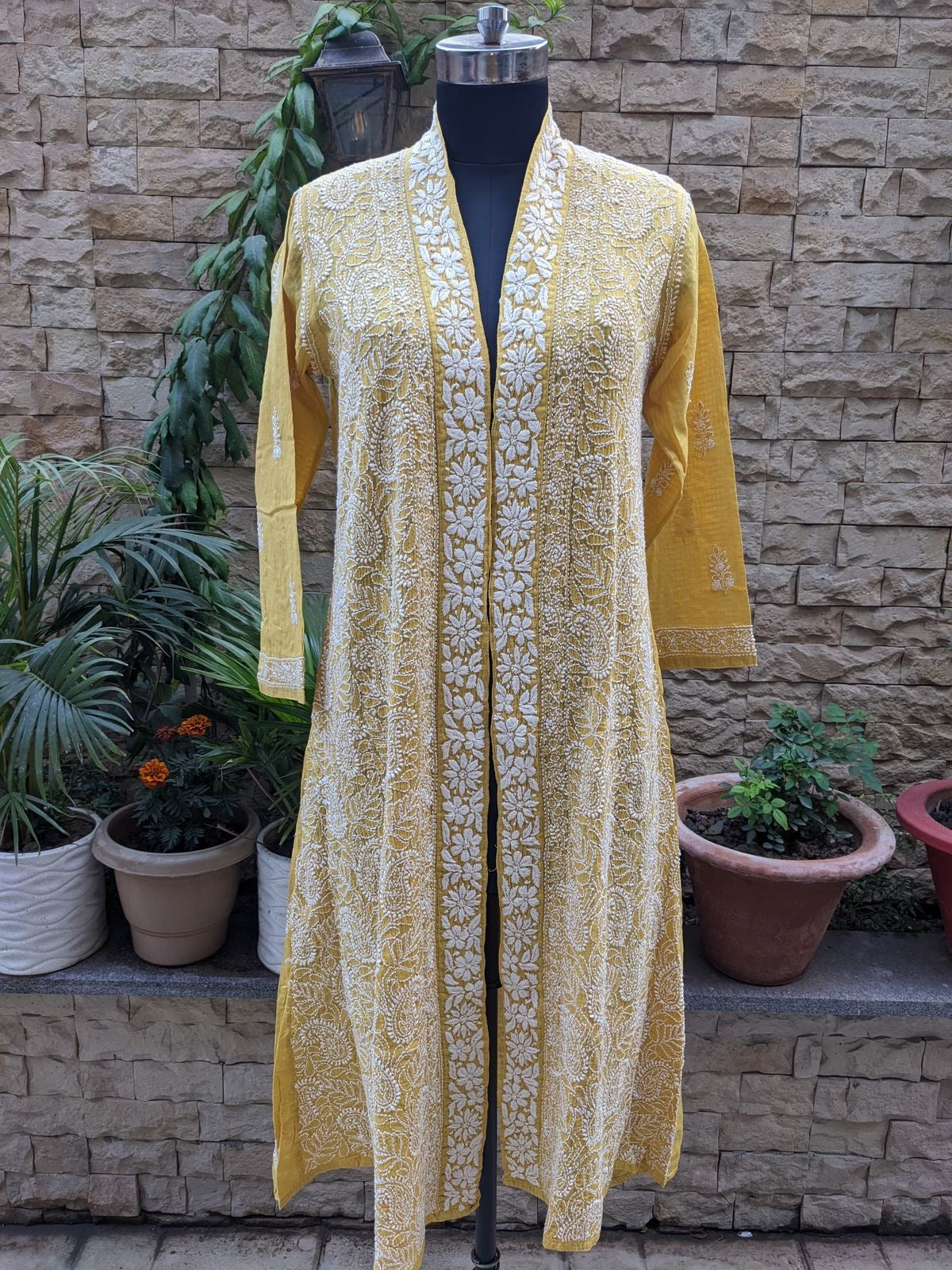Hand Embroidered Kota Cotton Shrug