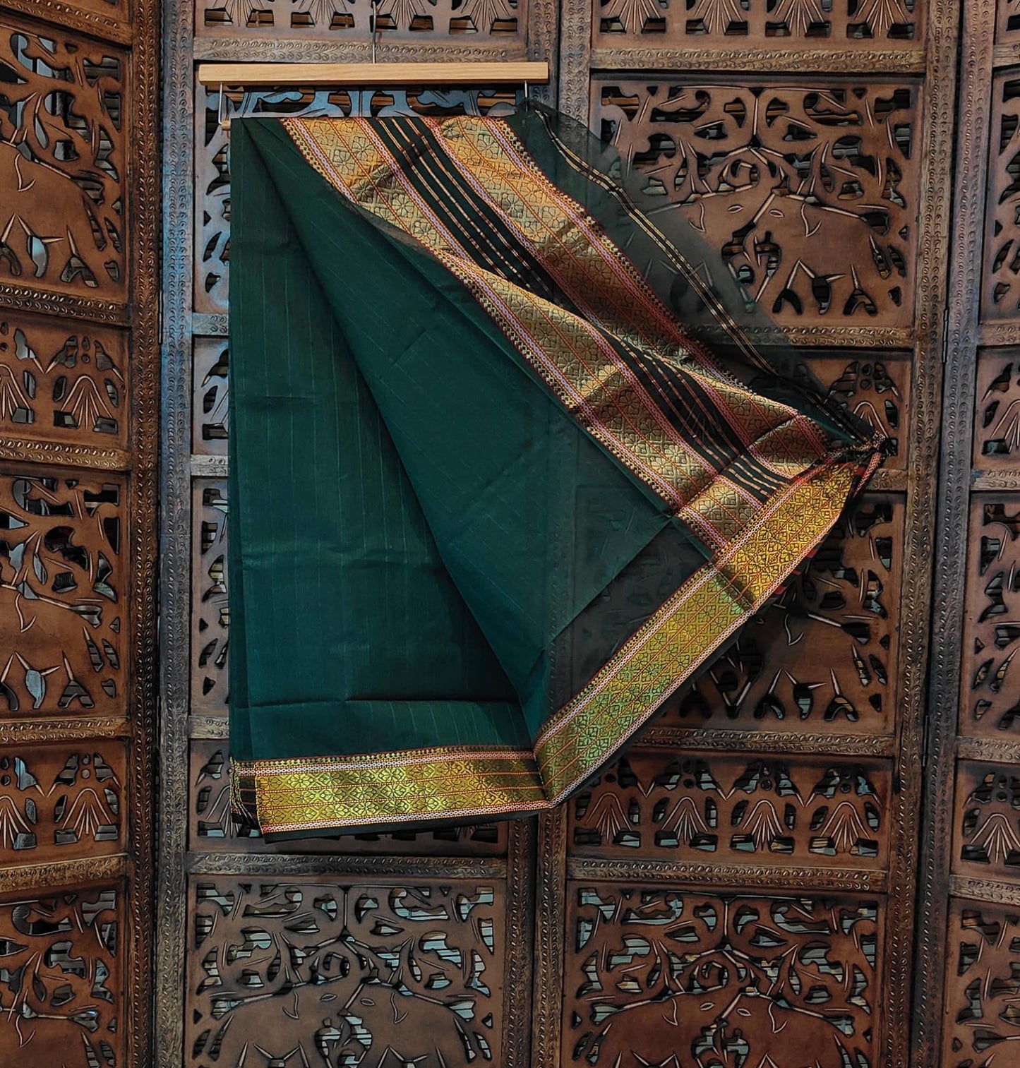 Indori Silk Cotton Zari Pallu Saree