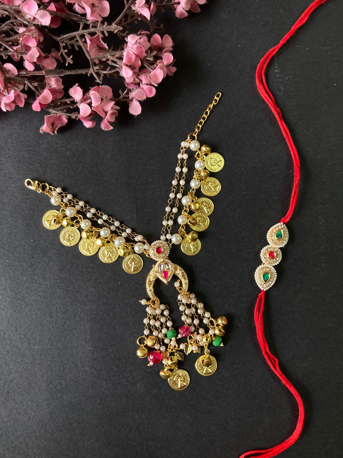 Bhaiya Bhabhi Bracelet Rakhi Set