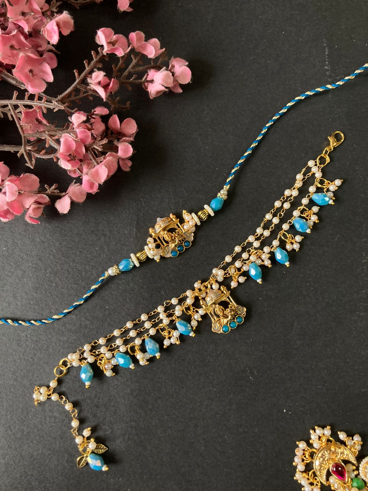 Bhaiya Bhabhi Bracelet Rakhi Set