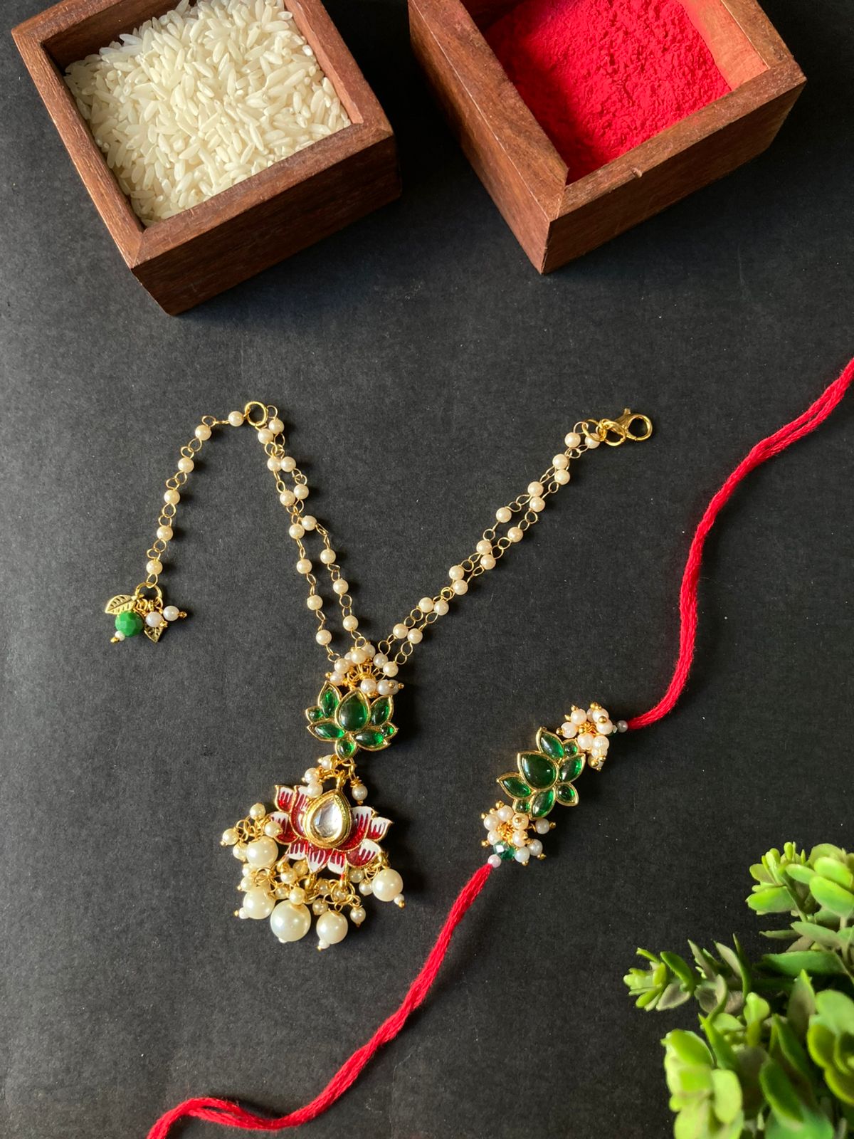 Bhaiya Bhabhi Bracelet Rakhi Set