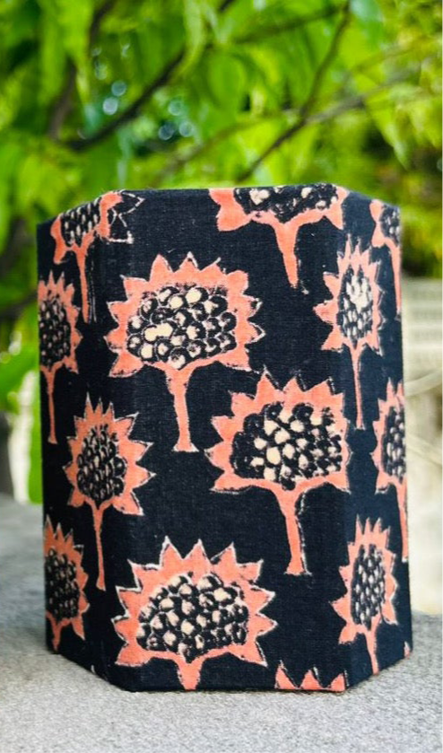 Handblock Print Fabric Pen Stand