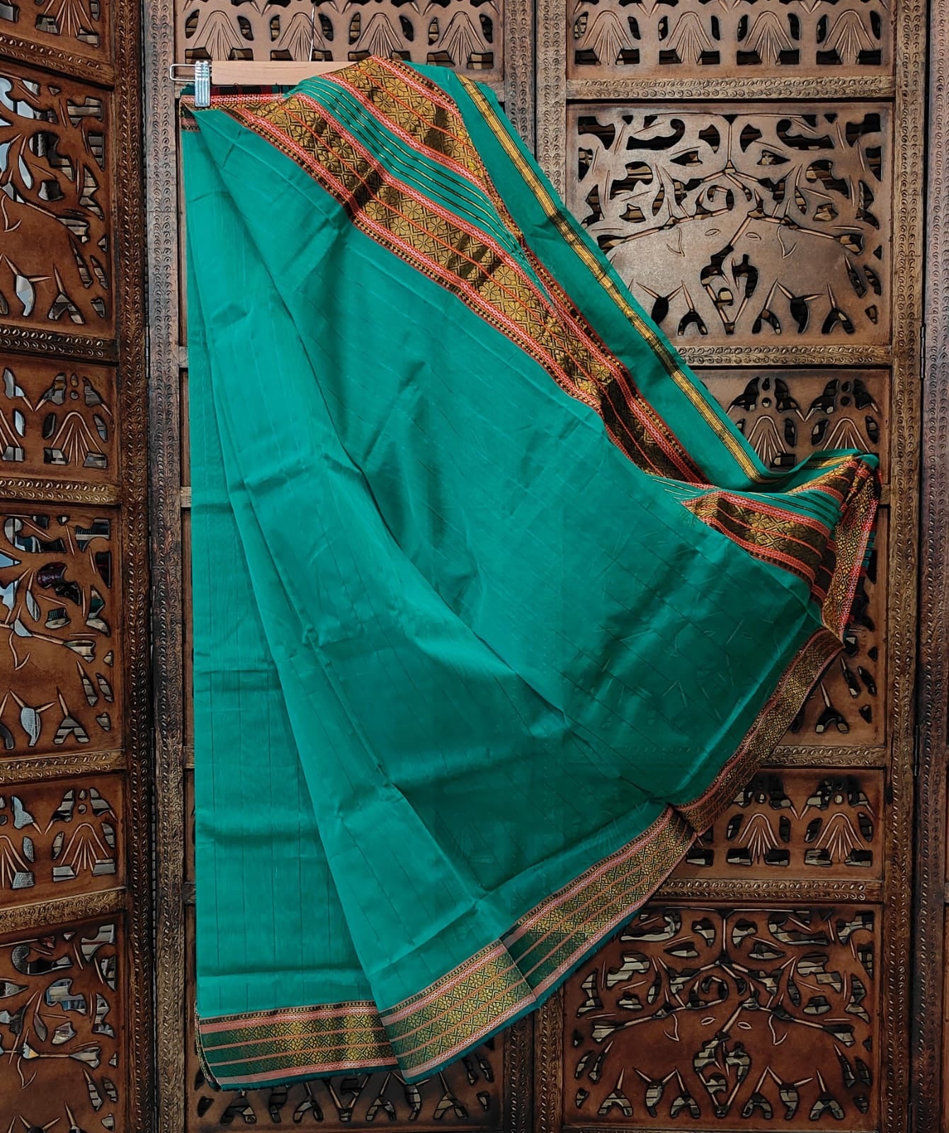Indori Silk Cotton Zari Pallu Saree