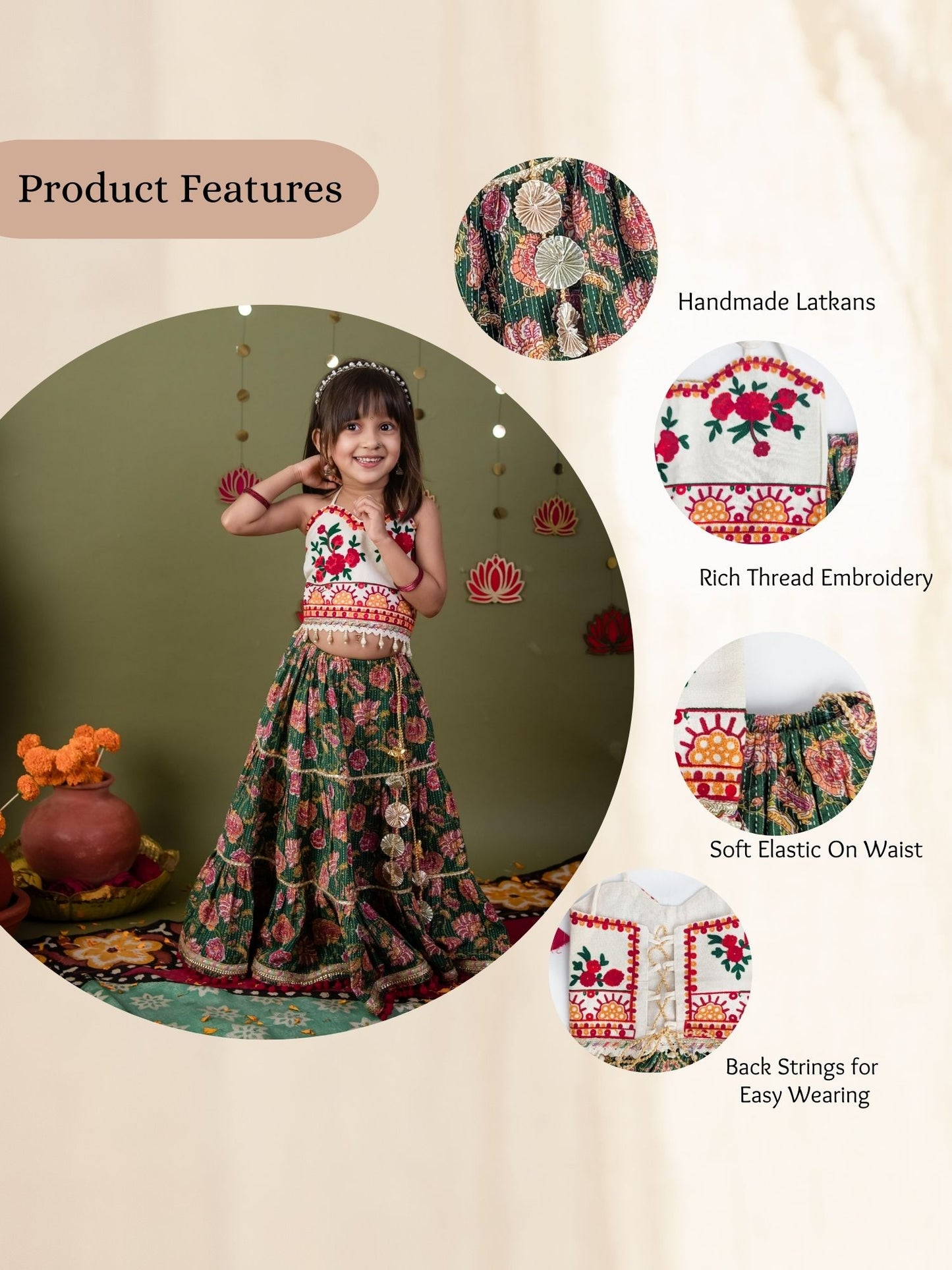 Kids Lehenga Choli Set