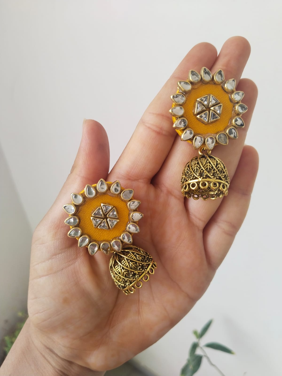 Handmade Fabric earrings – Masakali Shop