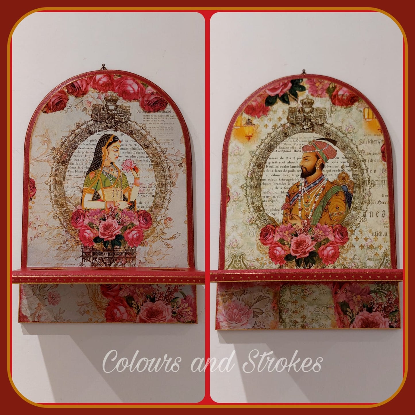 Wall Tea Light Holder(Rajwadi )