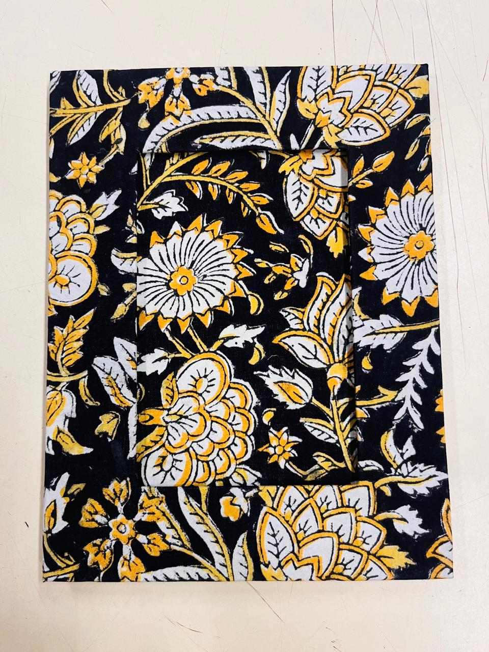Handblock Print Fabric Photo Frame