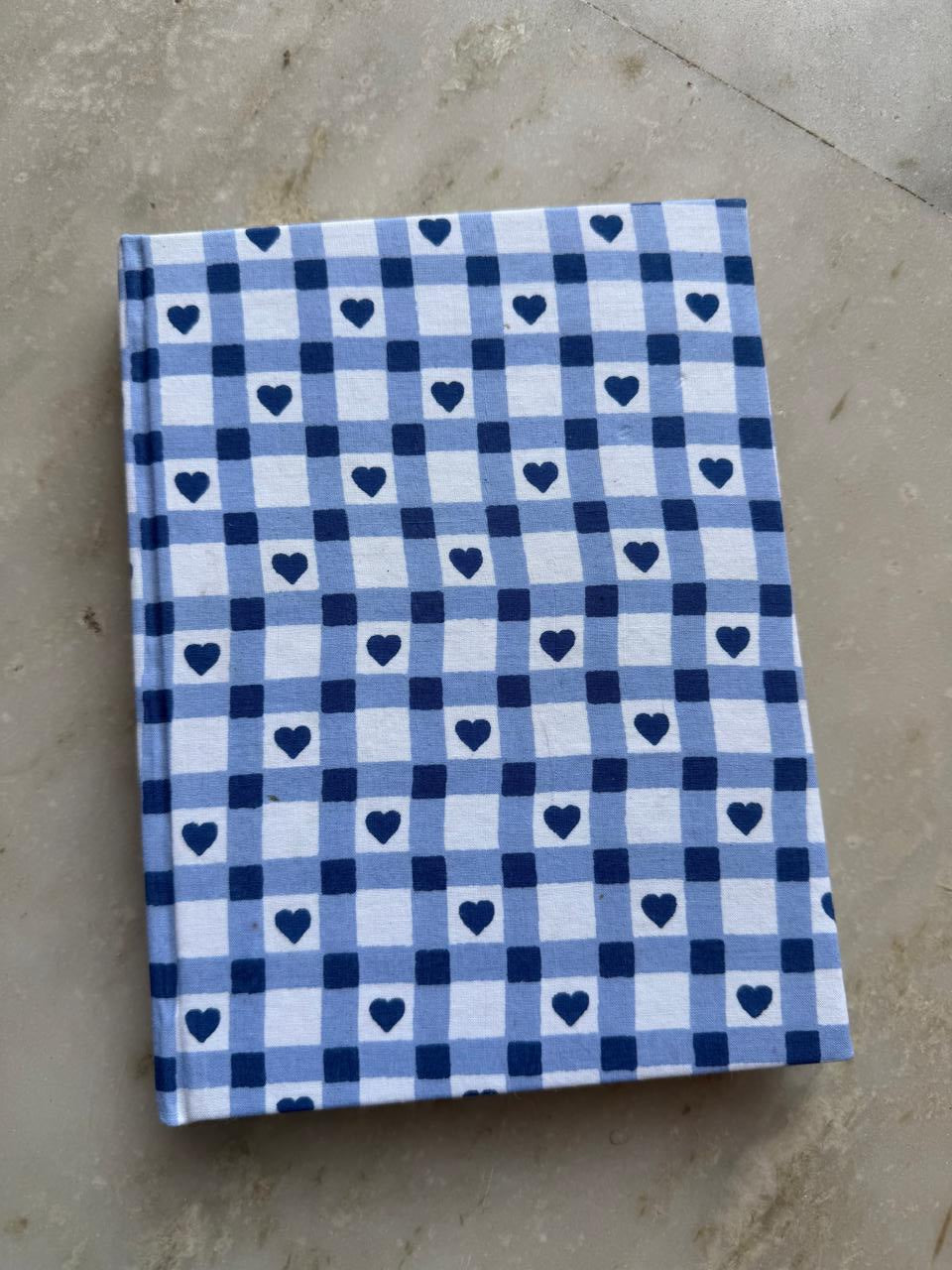 Handblock Print Hardcover Fabric Journal 8x6