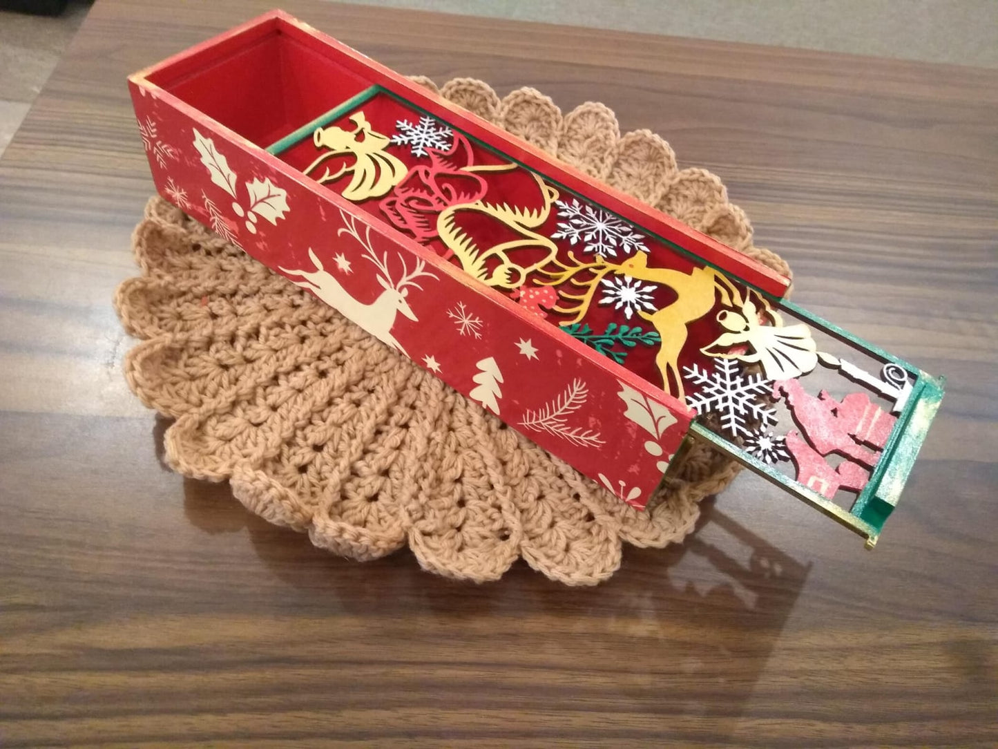 Christmas Themed Handpainted Gift Box