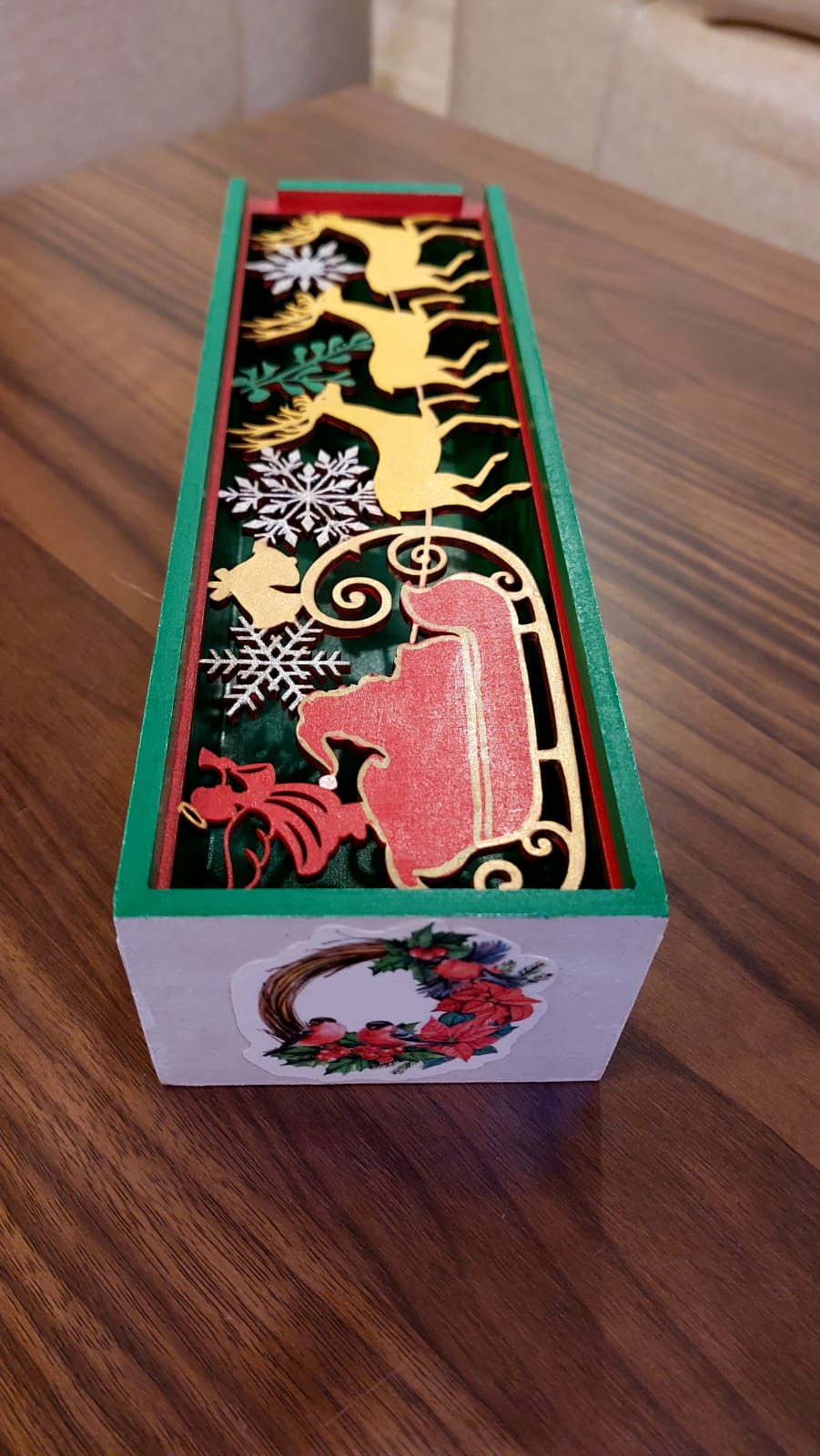 Christmas Themed Handpainted Gift Box