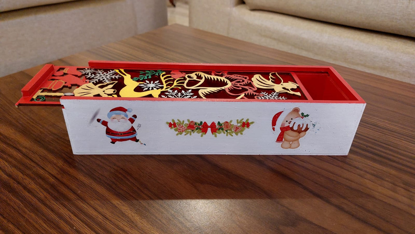 Christmas Themed Handpainted Gift Box