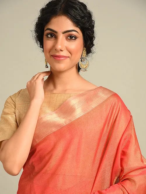 Handloom Maheshwari Tissue Zari Border