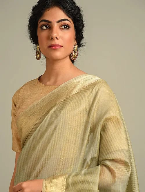 Handloom Maheshwari Tissue Zari Border