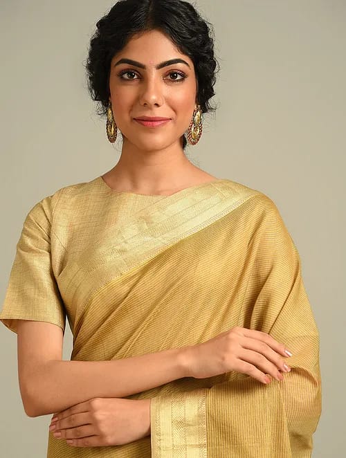 Handloom Maheshwari Tissue Zari Border