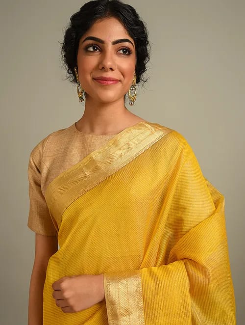 Handloom Maheshwari Tissue Zari Border