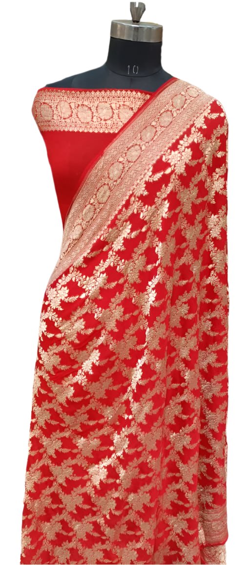Banarasi Khaddi Georgette Silk Saree