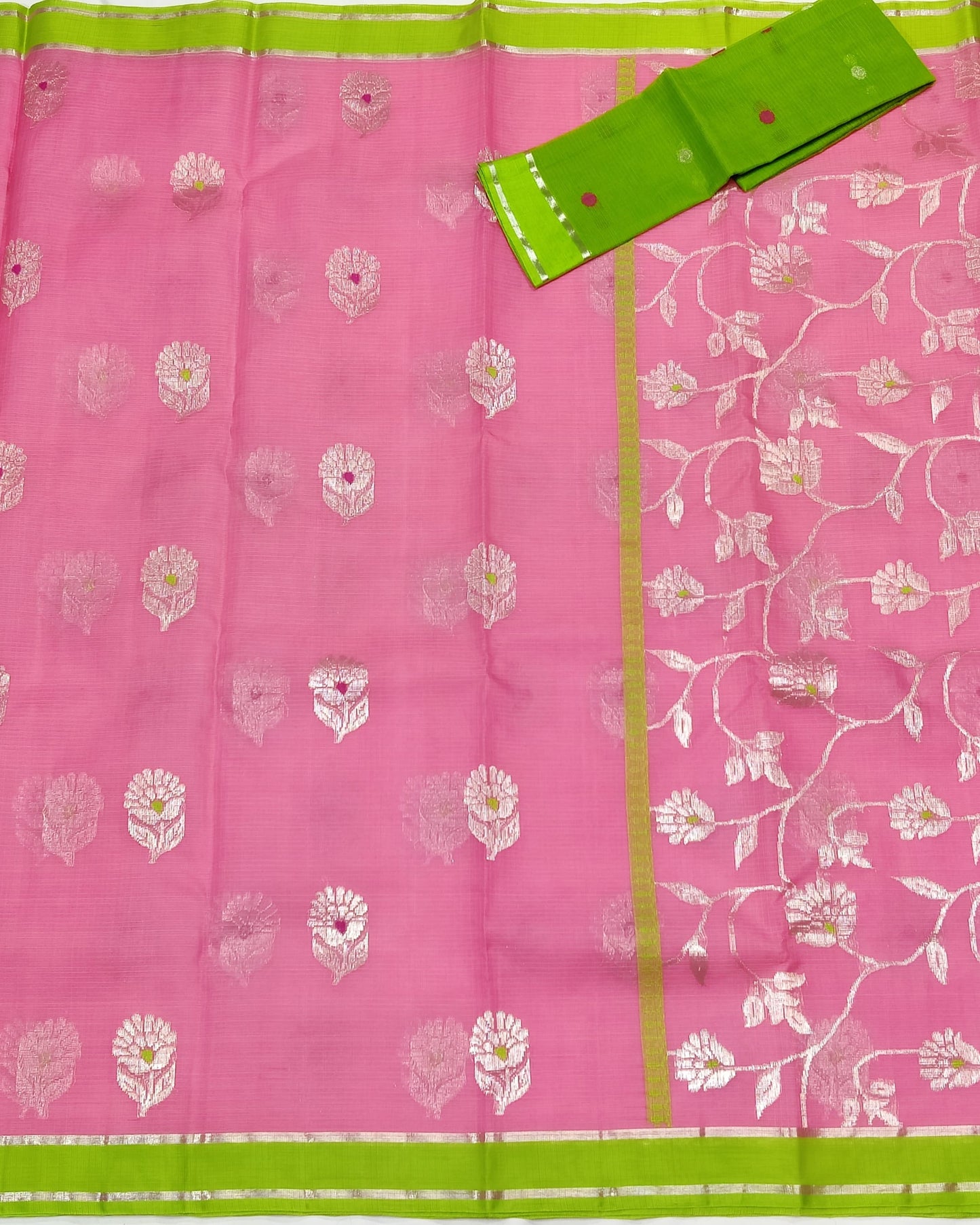 Handloom Pure Zari Kota Silk Saree