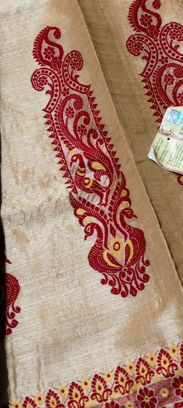 Pure Gachi Tussar with Jamdani Weave