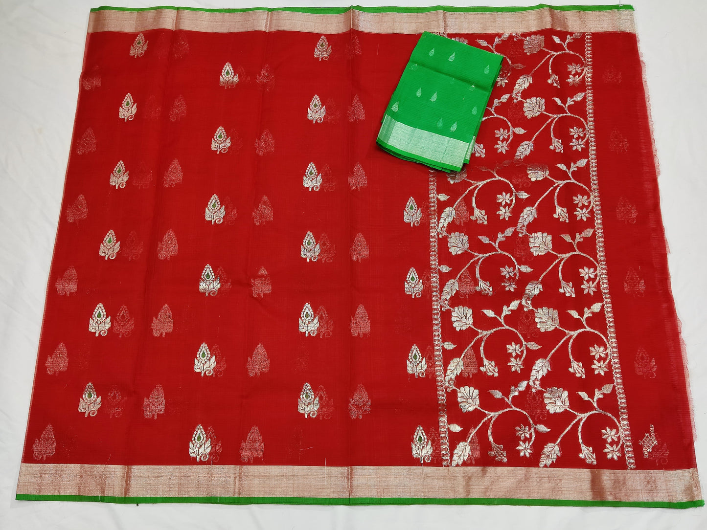 Handloom Pure Zari Kota Silk Saree
