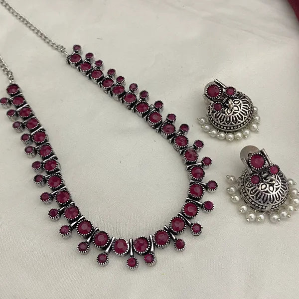 Single Stone Necklace with Earrings