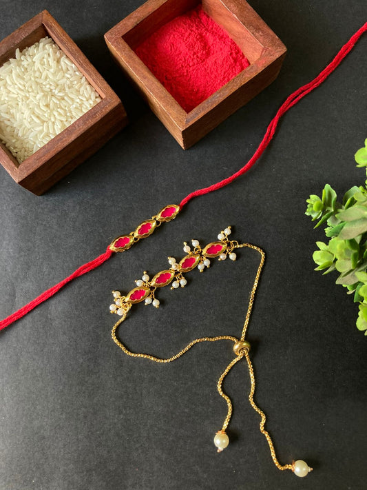 Bhaiya Bhabhi Bracelet Rakhi Set