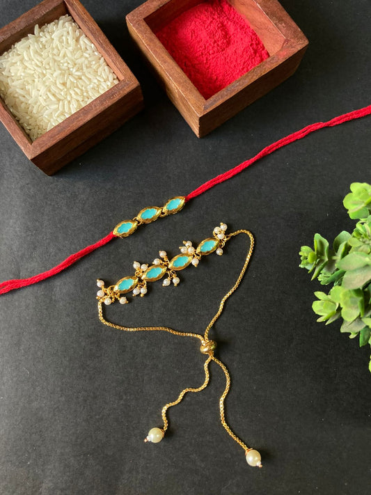 Bhaiya Bhabhi Bracelet Rakhi Set