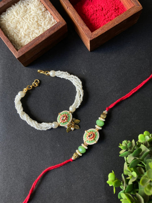 Bhaiya Bhabhi Bracelet Rakhi Set