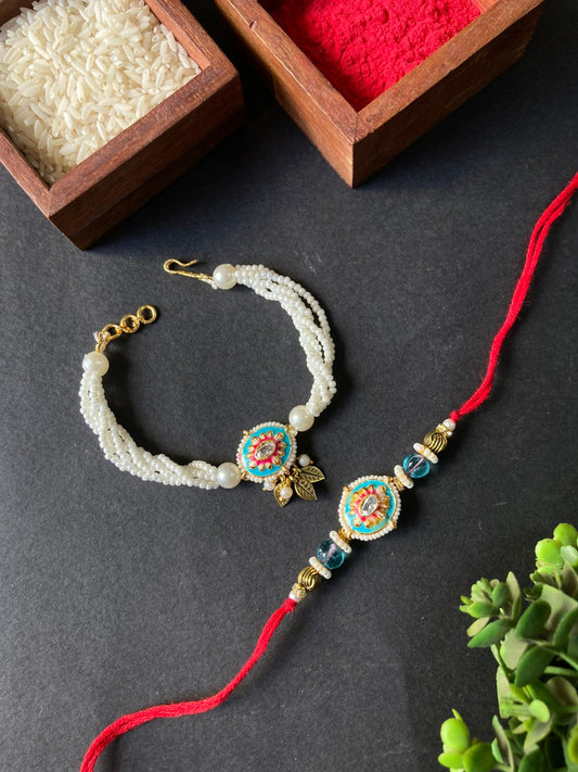 Bhaiya Bhabhi Bracelet Rakhi Set