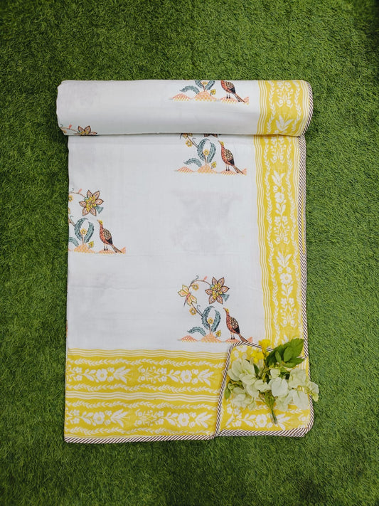 Hand Block Reversible Double Bed Dohar