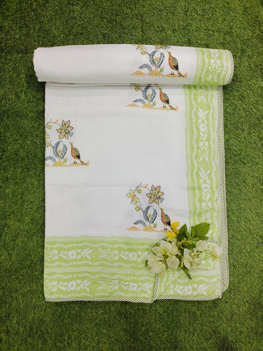 Hand Block Reversible Double Bed Dohar