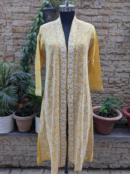 Hand Embroidered Kota Cotton Shrug