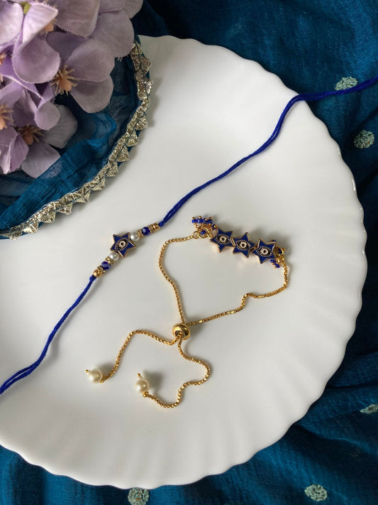 Bhaiya Bhabhi Bracelet Rakhi Set