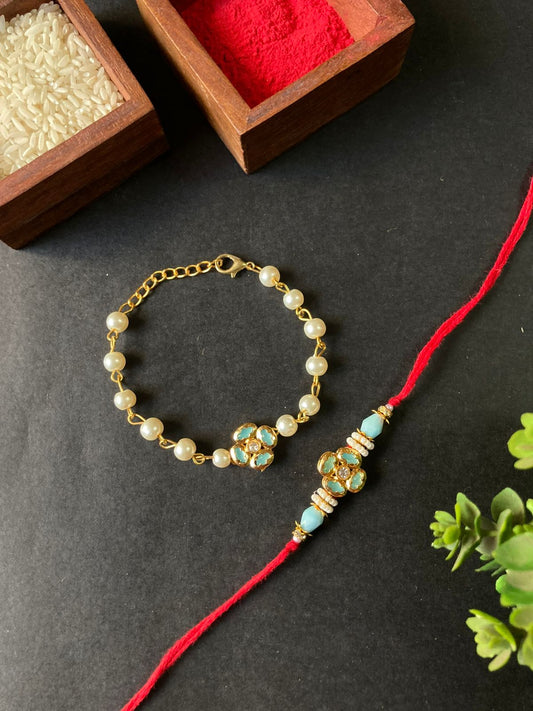 Bhaiya Bhabhi Bracelet Rakhi Set