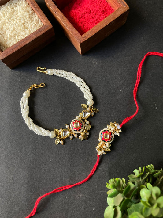 Bhaiya Bhabhi Bracelet Rakhi Set