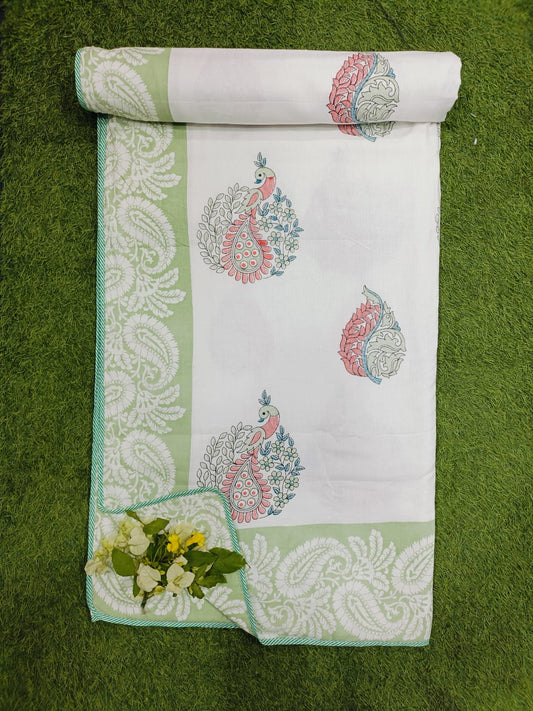 Hand Block Reversible Double Bed Dohar