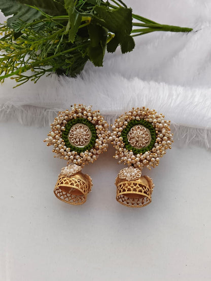 Handmade Fabric Jewellery Set for wedding