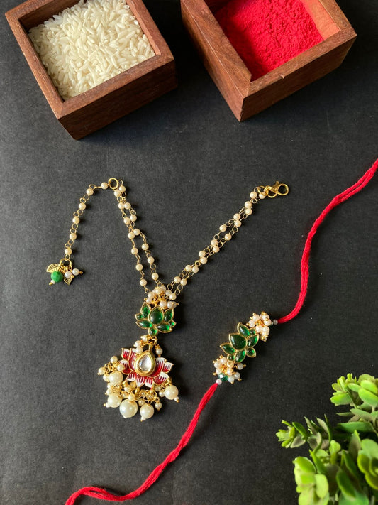 Bhaiya Bhabhi Bracelet Rakhi Set