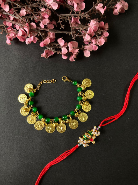Bhaiya Bhabhi Bracelet Rakhi Set