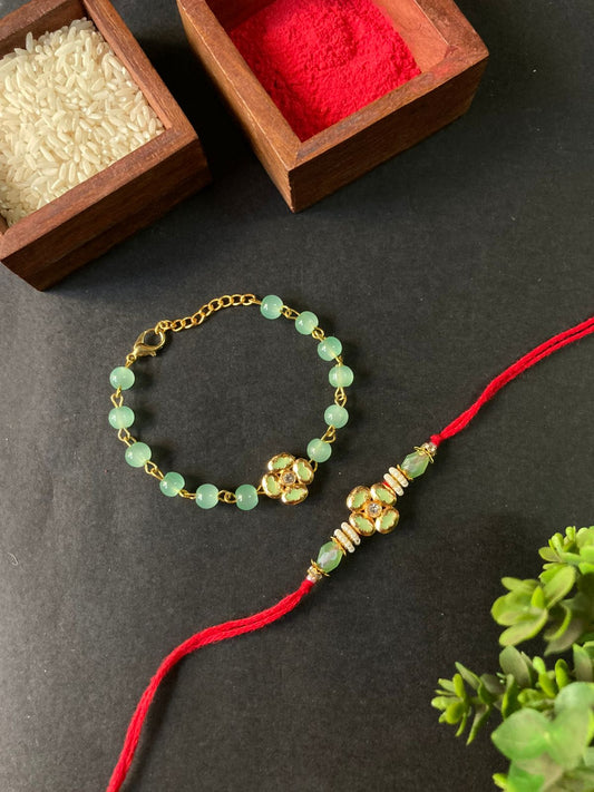 Bhaiya Bhabhi Bracelet Rakhi Set