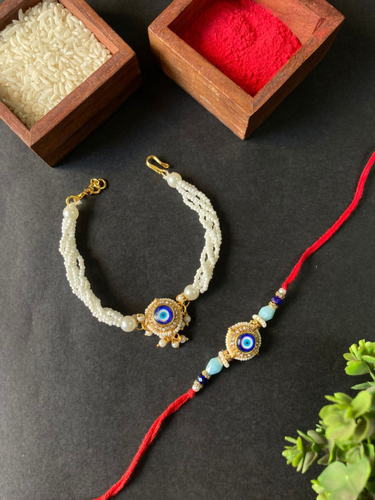 Bhaiya Bhabhi Bracelet Rakhi Set