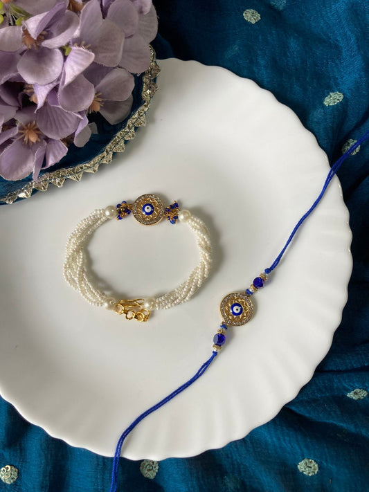 Bhaiya Bhabhi Bracelet Rakhi Set