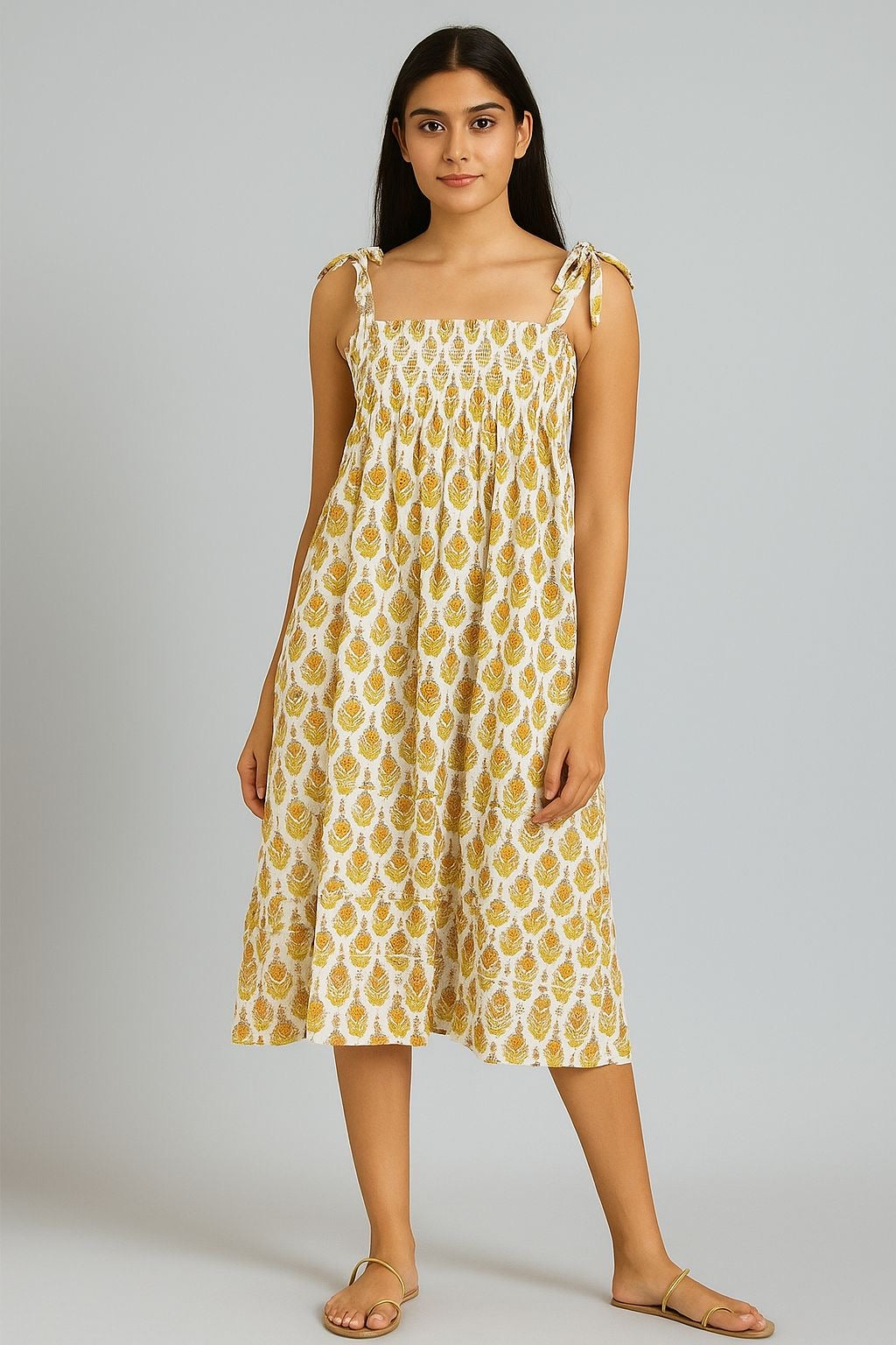 Hand Block Summer Dress