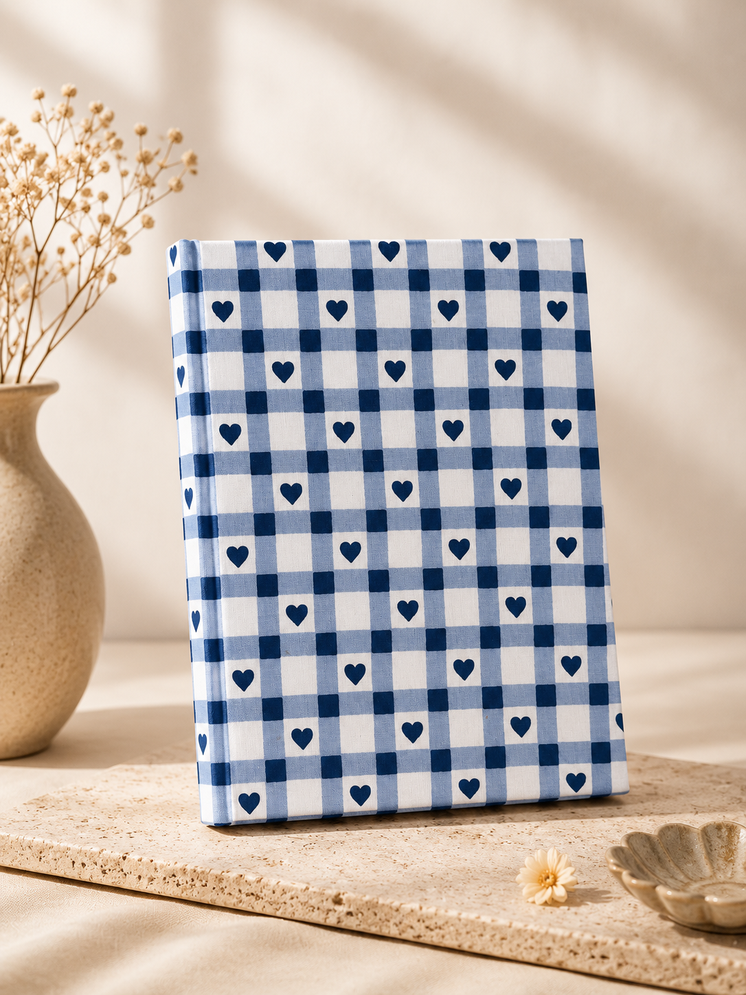 Handblock Print Hardcover Fabric Journal 8x6