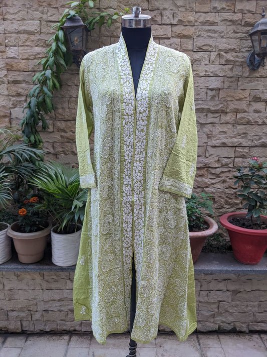 Hand Embroidered Kota Cotton Shrug