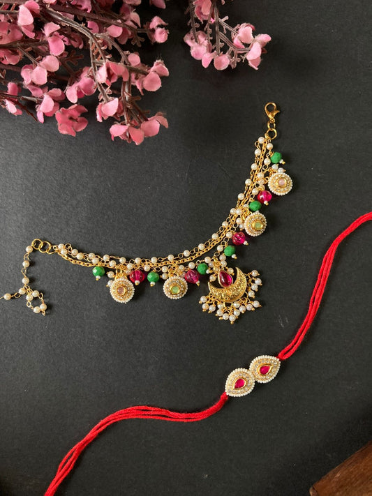 Bhaiya Bhabhi Bracelet Rakhi Set