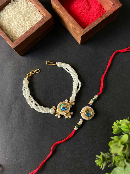 Bhaiya Bhabhi Bracelet Rakhi Set